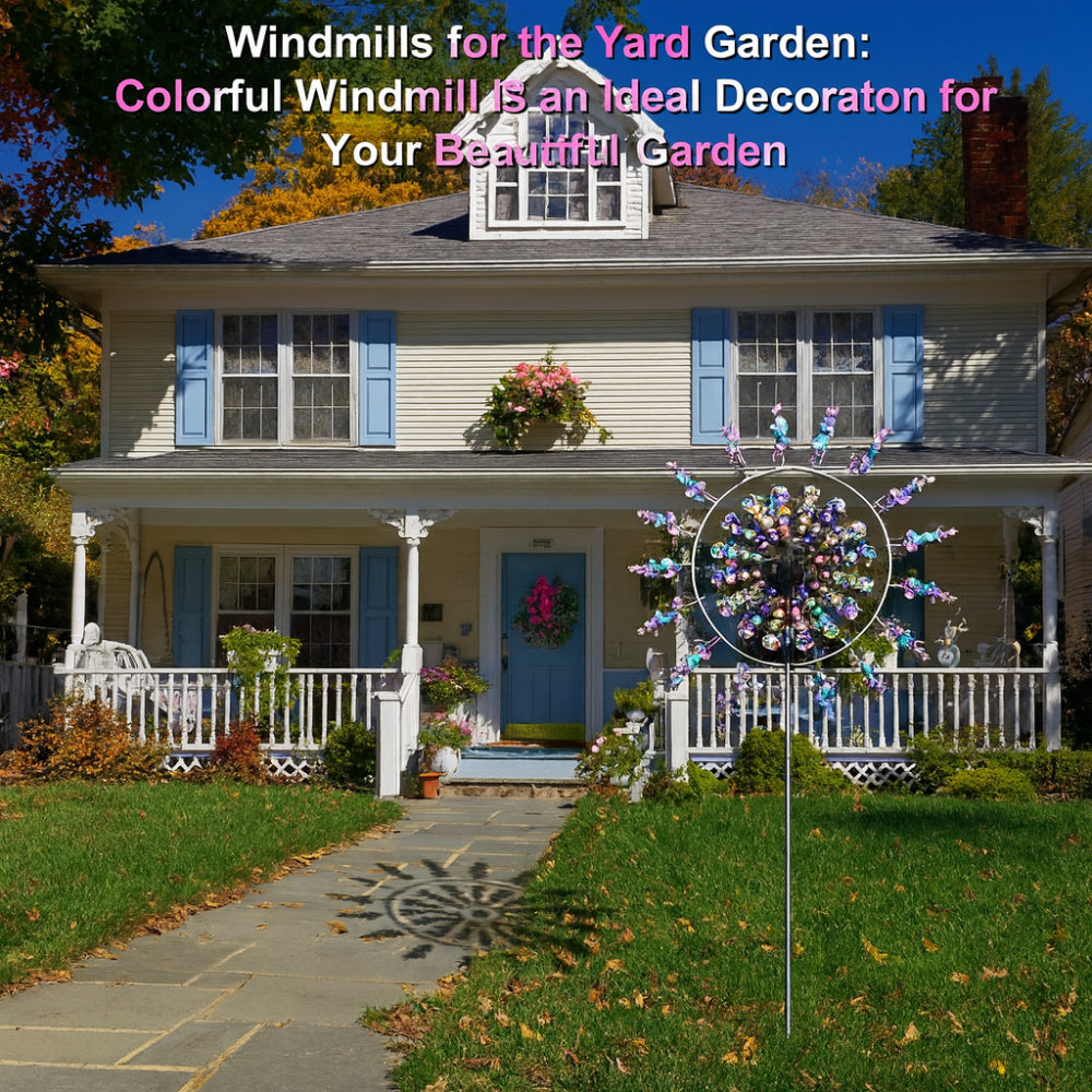 Garden Decor Metal Wind Spinner Outdoor Lawn