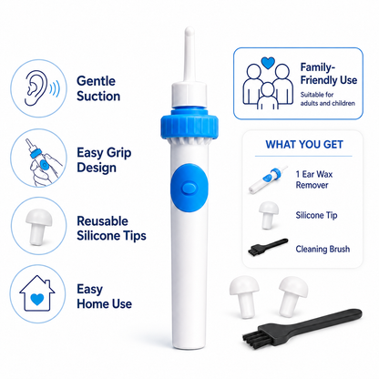 Gentle Ear Wax Remover Ergonomic Cleaner Easy Grip