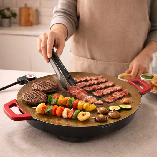 Grill Pan Cast Iron Smokeless Indoor Cooking