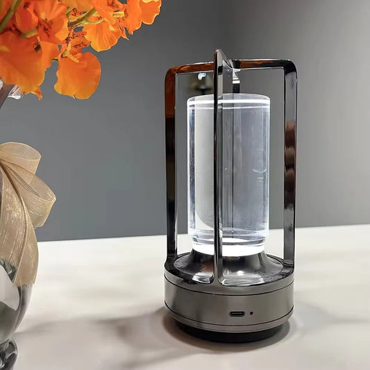 Table Lamp Modern Metal Cylinder LED Light