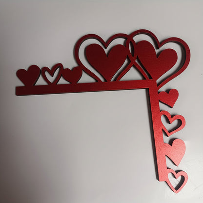 Wall Art Heart Frame Mirror Sticker Acrylic