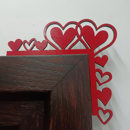 Wall Art Heart Frame Mirror Sticker Acrylic