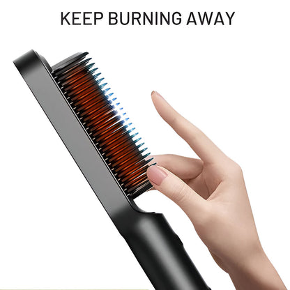 Hair Straightening Comb Heated Styling Brush