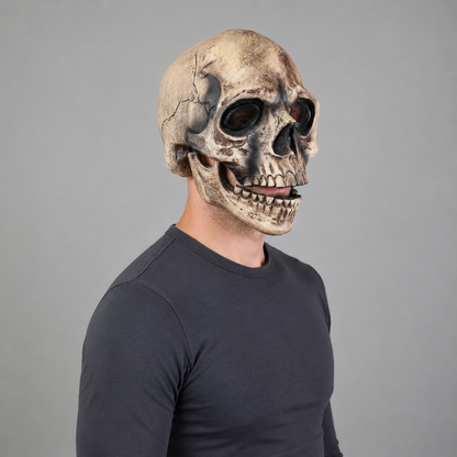 Halloween Costume Mask Skull Moving Jaw