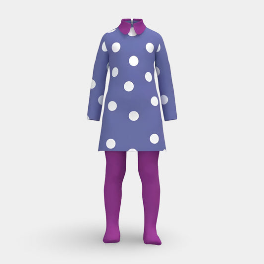 Halloween Costume Polka Dot Dress Wig