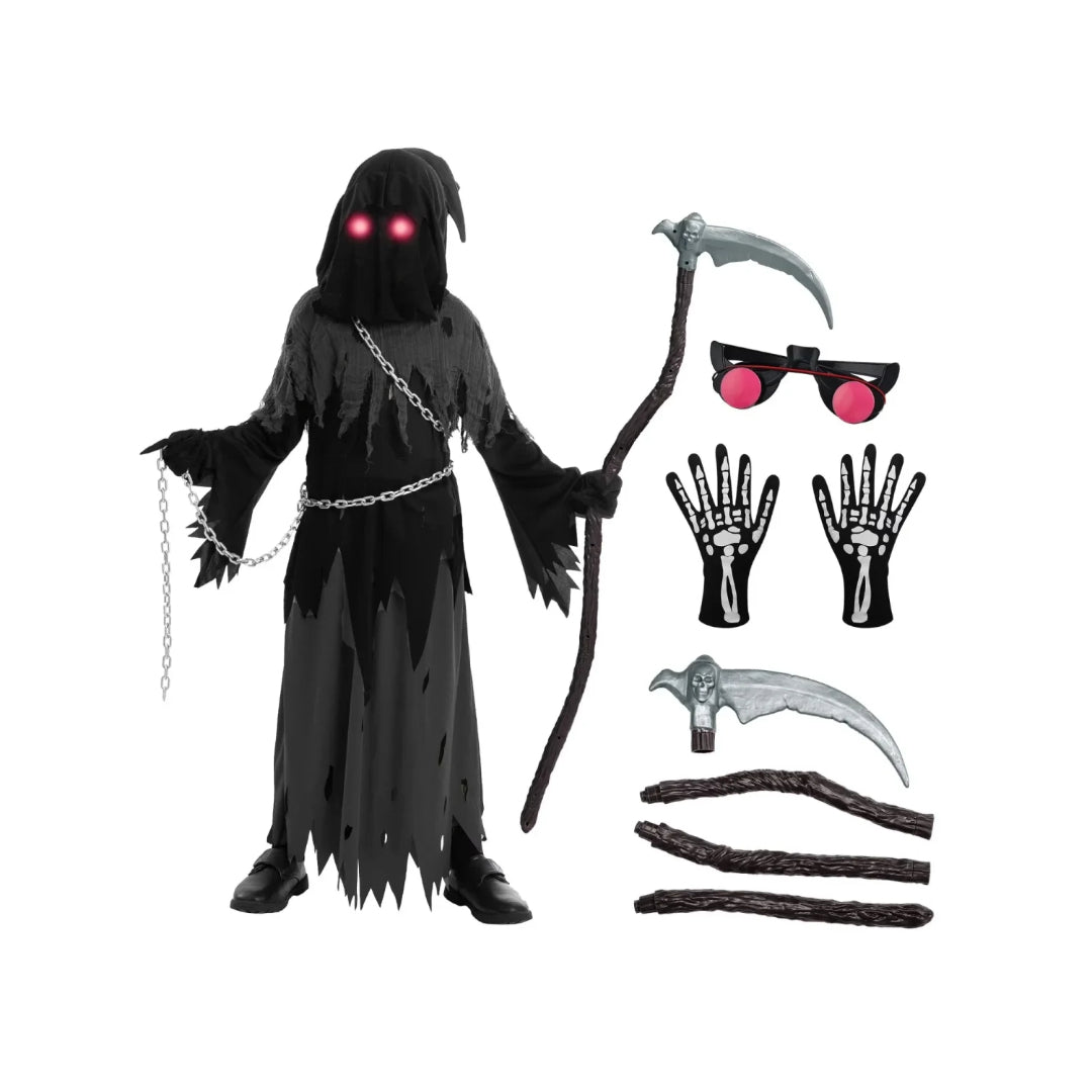 Halloween Costumes Grim Reaper Hooded Robe