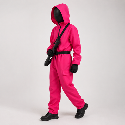Halloween Costumes Hooded Jumpsuit Mask