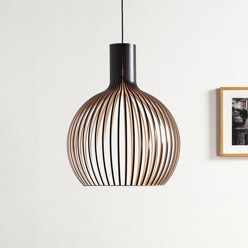Handcrafted Wooden Pendant Light Natural