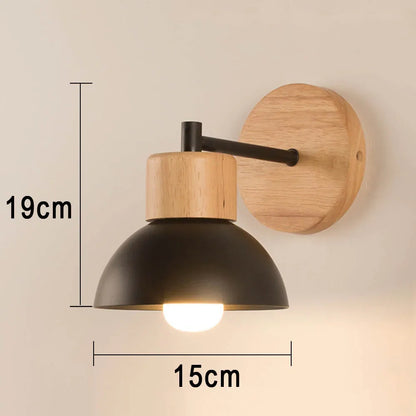 Wood & Metal Wall Lamp Modern Nordic