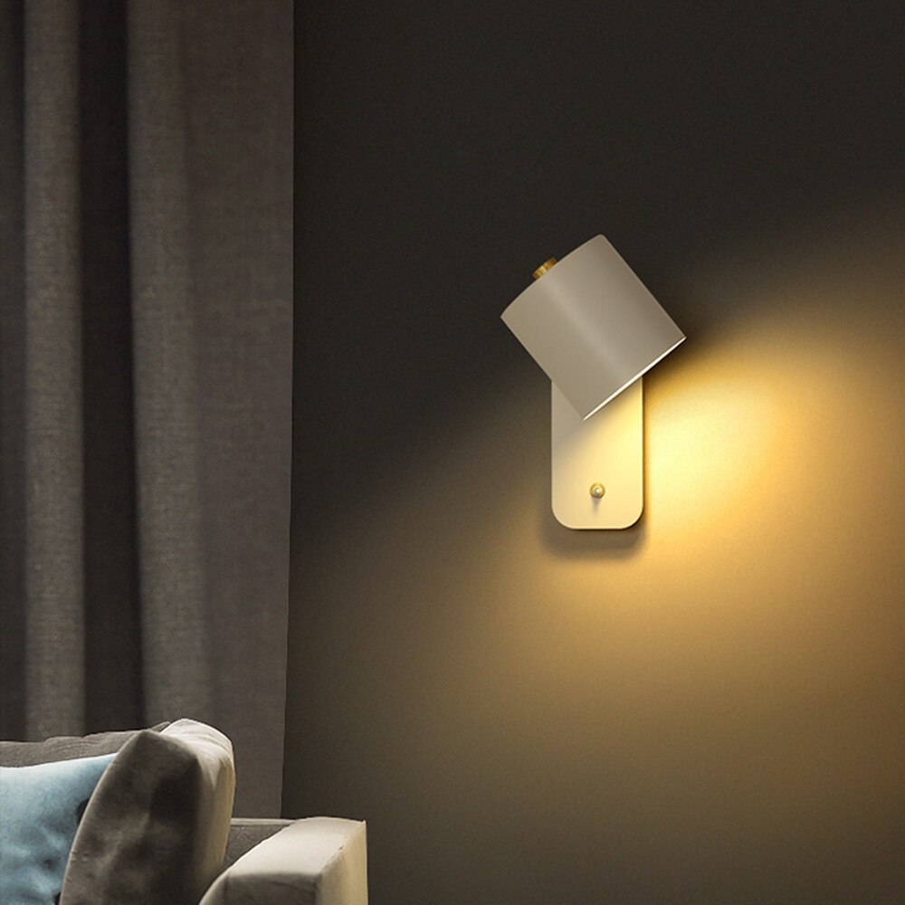 Modern LED Wall Lamp With Switch Interior