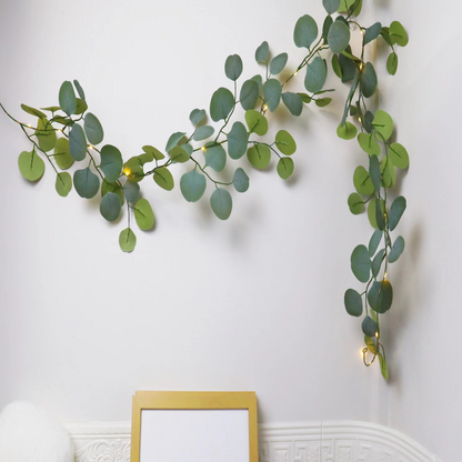 Home Decor LED Garland Eucalyptus Rattan