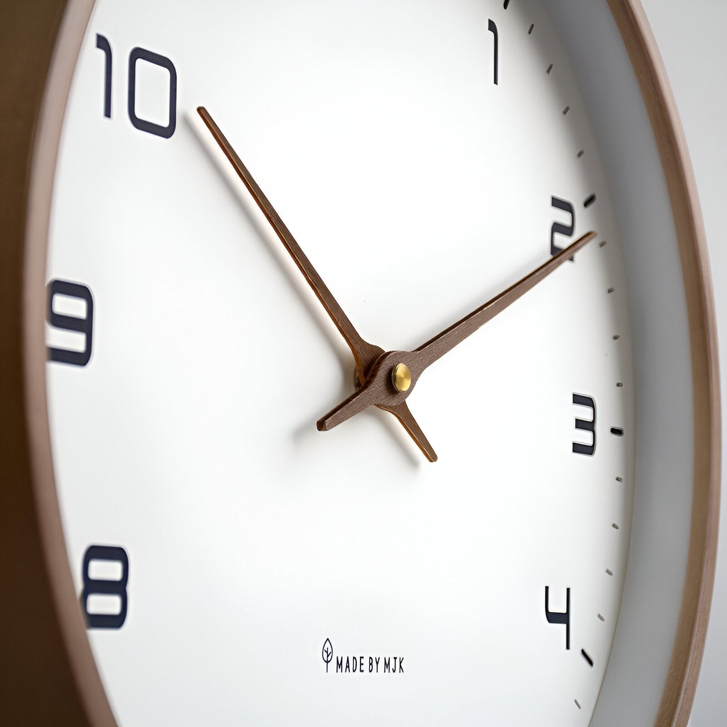 Nordic Wall Clock Minimalist Wood Frame