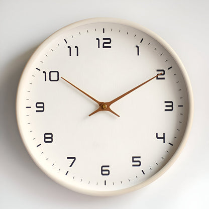 Wall Clock Modern Wooden Silent Non Ticking