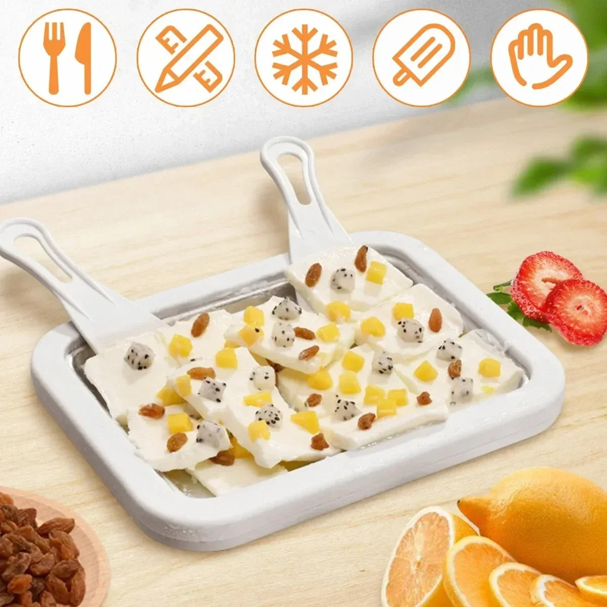 Ice Cream Maker Pan Frozen Dessert Maker