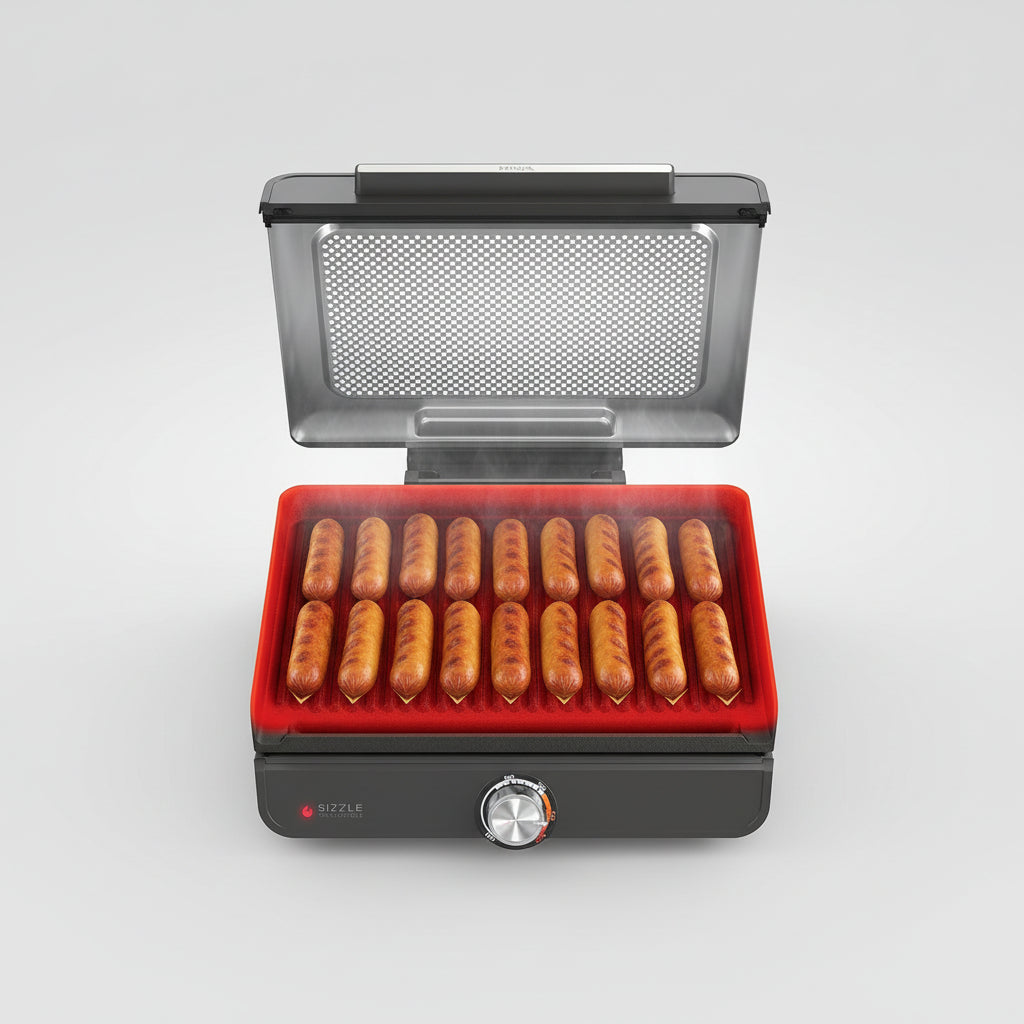 Indoor Grill Griddle 500°f Nonstick Plate