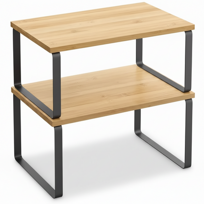 Shelf Organizer Stackable Metal Kitchen