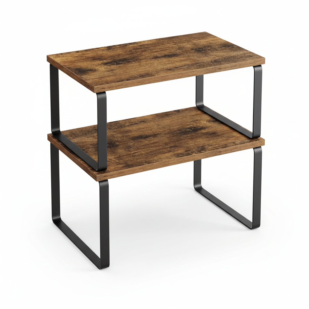 Shelf Organizer Stackable Metal Kitchen