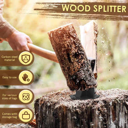 Kindlepro Carbon Steel Log Splitter Portable