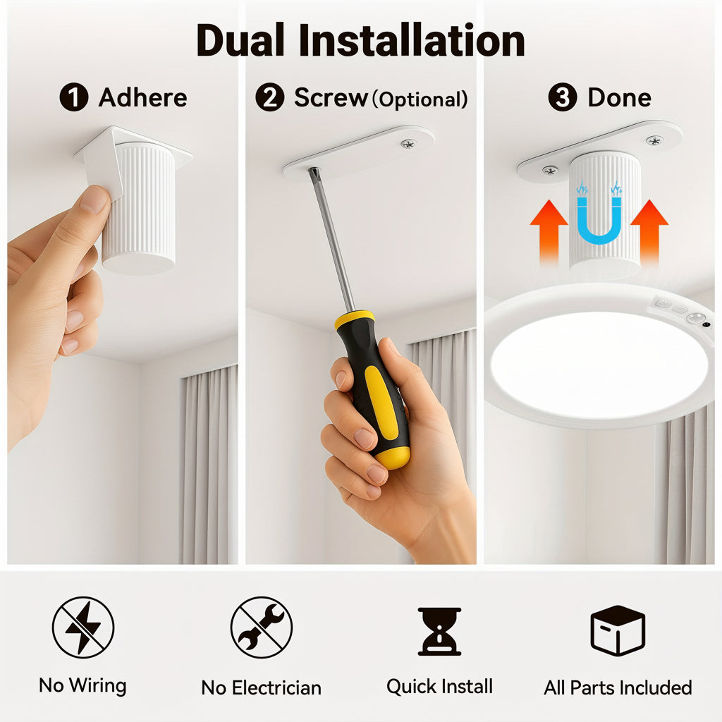 Ceiling Light Motion Sensor Rechargeable LED