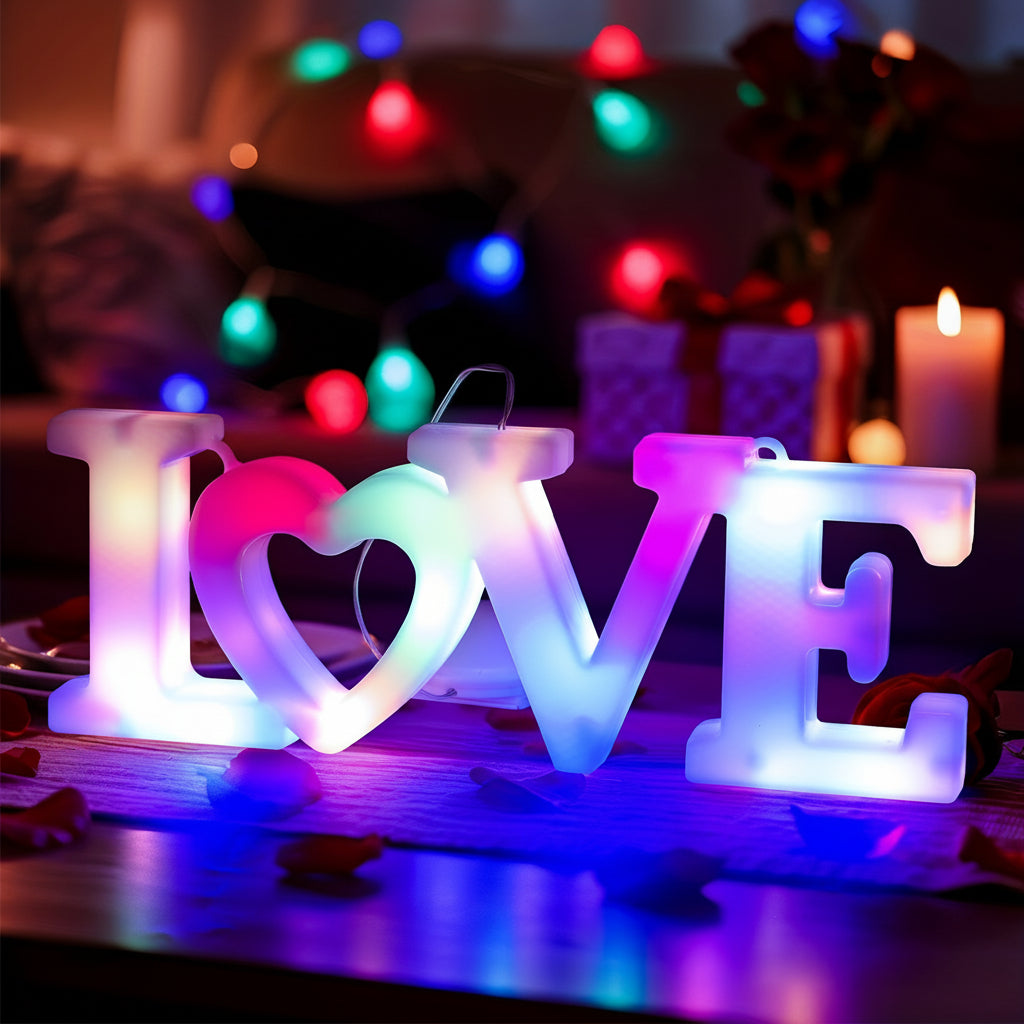 Wall Decor Heart LED Night Light Battery