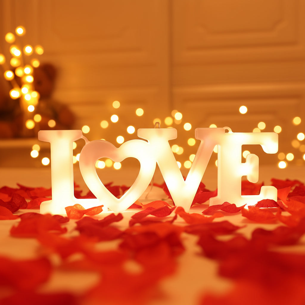 Wall Decor Heart LED Night Light Battery