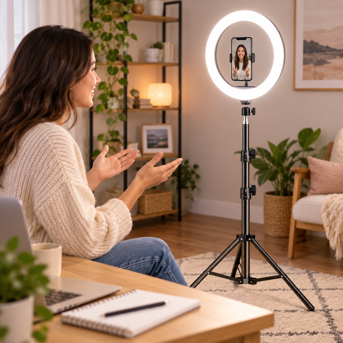 LED Ring Light Professional Studio Adjustable Tripod