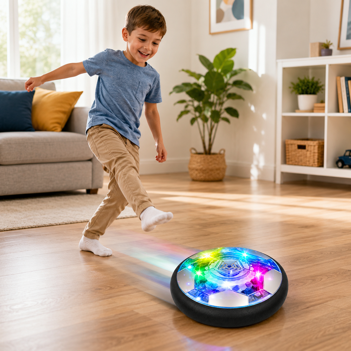 LED Hover Soccer Ball Indoor Rechargeable Floating Toy