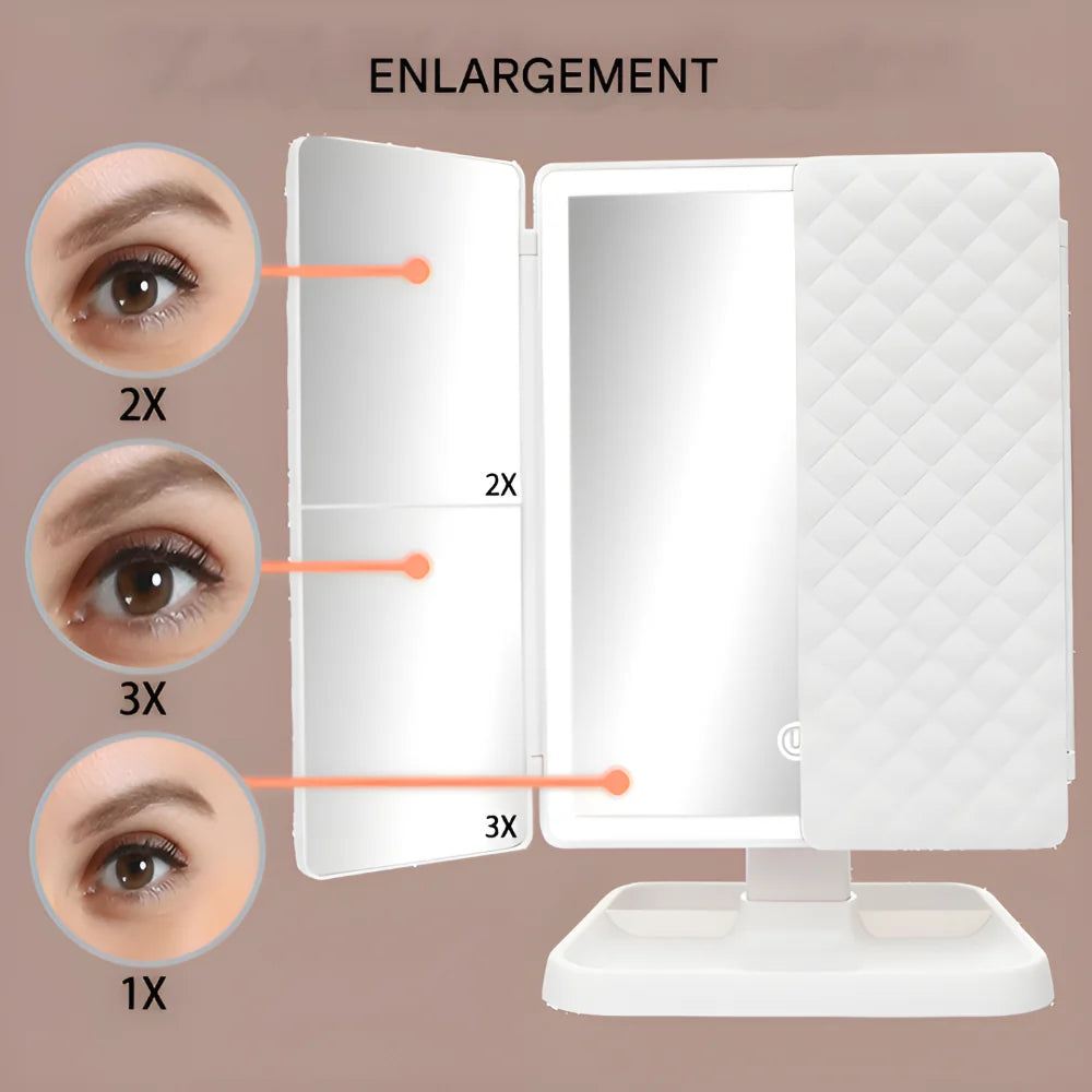 Mirror LED Makeup Triple Lighting