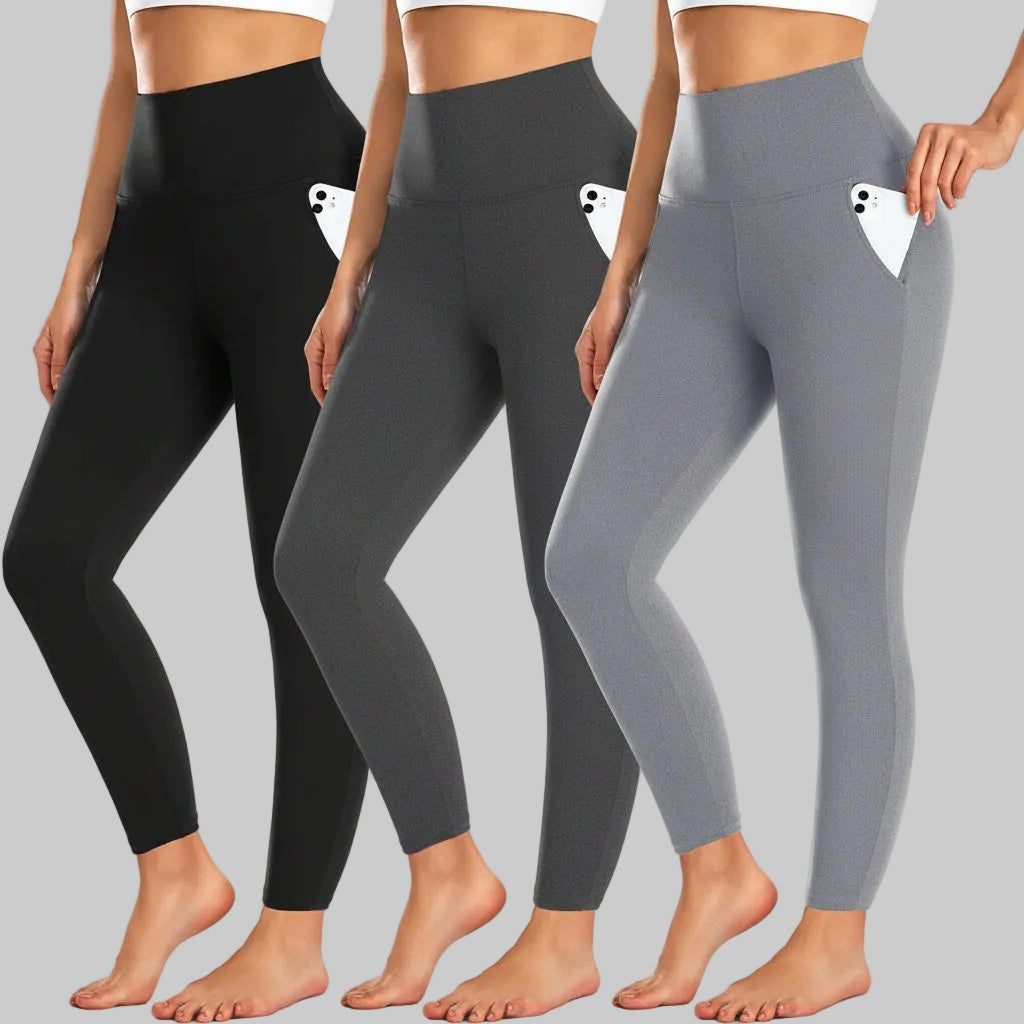 Leggings High Waist Pocket Winter Workout