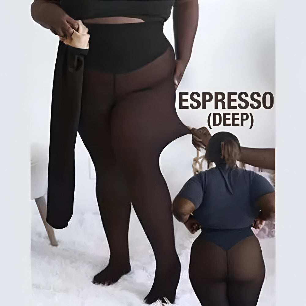 Leggings Thermal Tights Sheer Look Winter