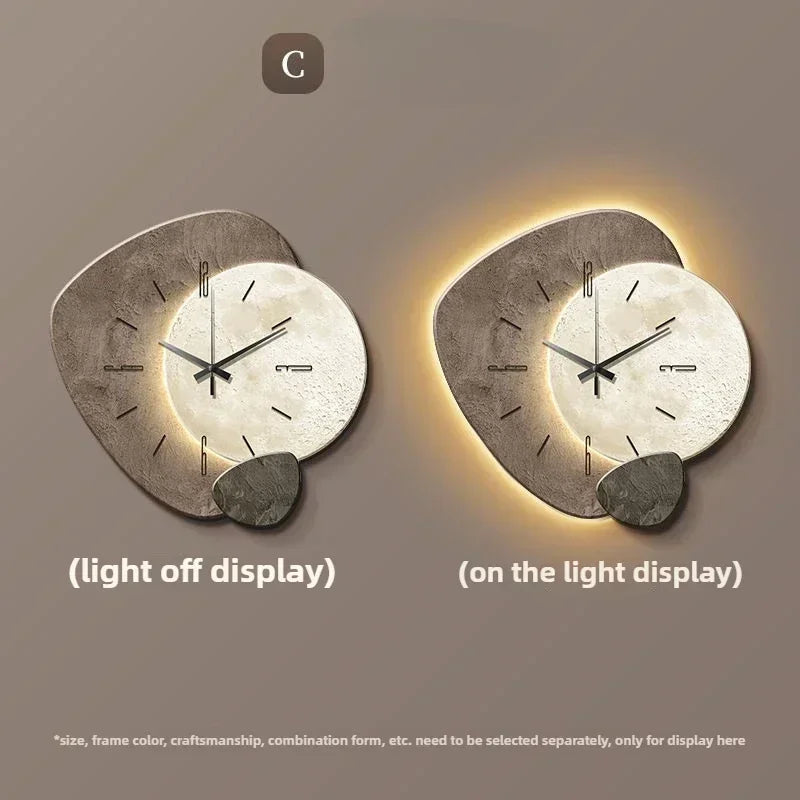 Lumoclock Large Modern Wall Clock Silent