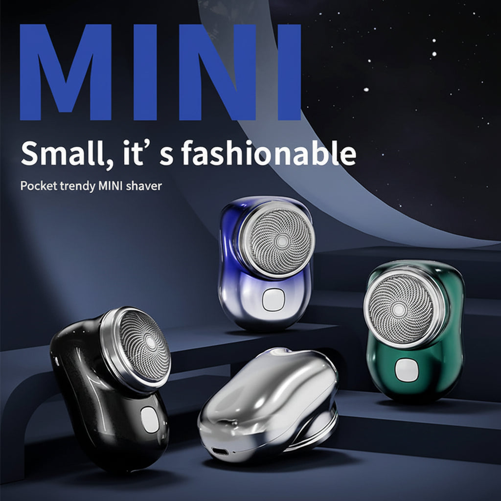 Electric Shaver Portable Mini Metal Beard