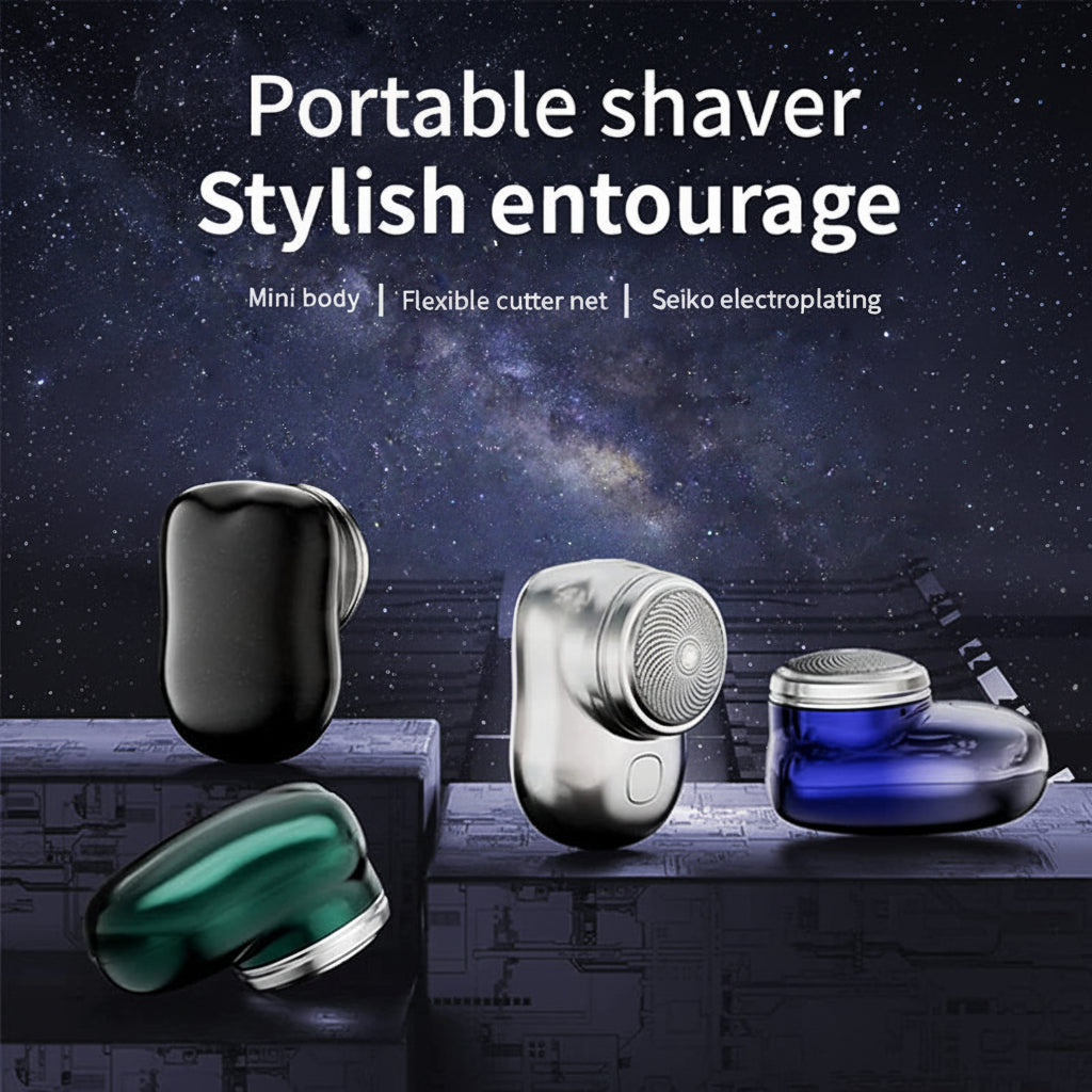 Electric Shaver Portable Mini Metal Beard