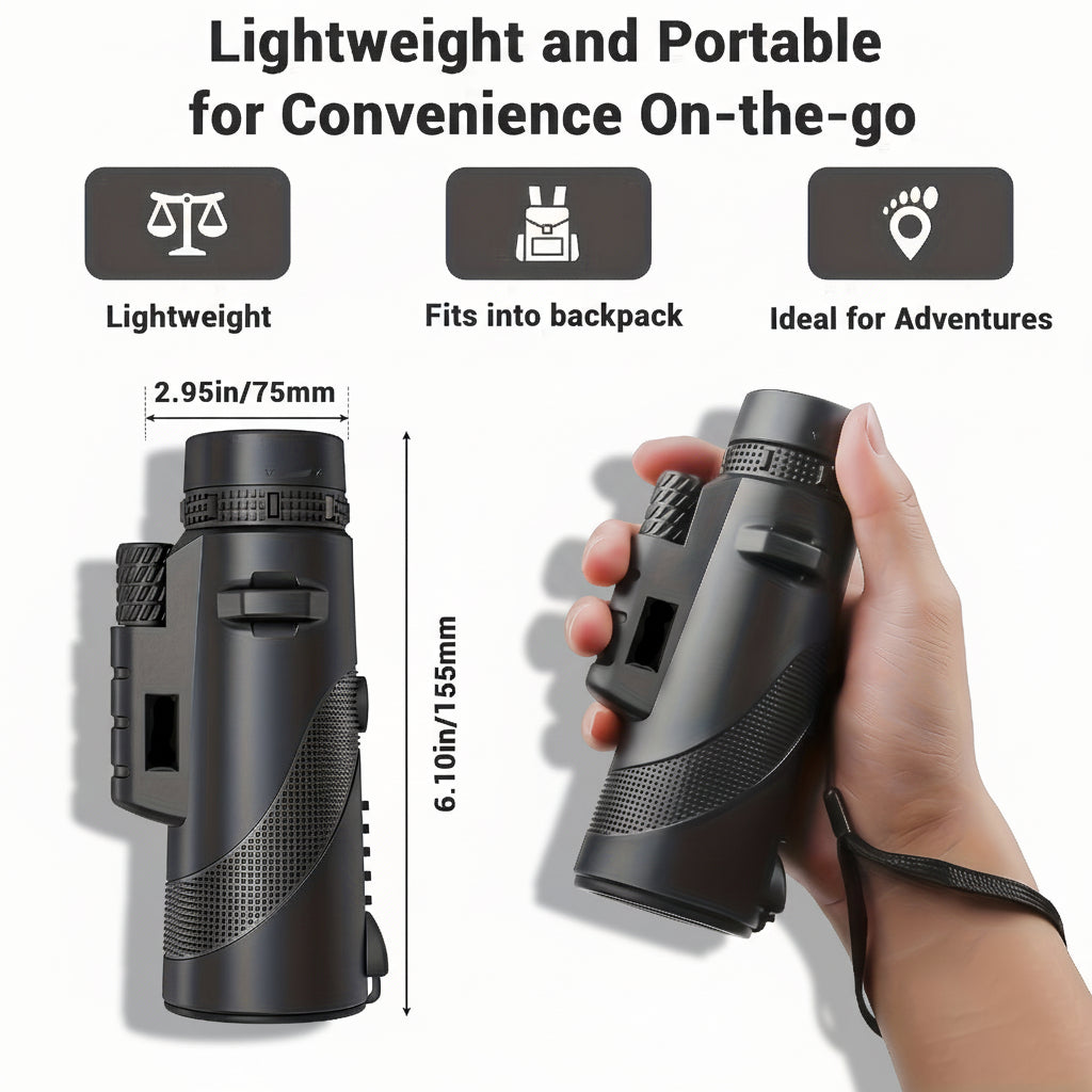 Monocular Telescope Phone Adapter HD Outdoor