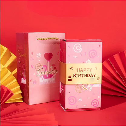 Celebration Gift Box Pop Up Surprise Card