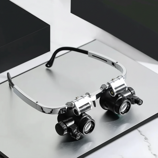 Magnifying Glass Headset LED Light