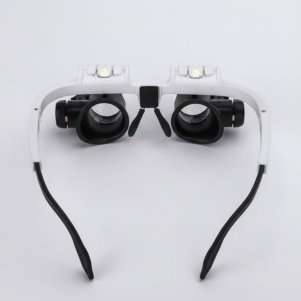 Magnifying Glass Headset LED Light