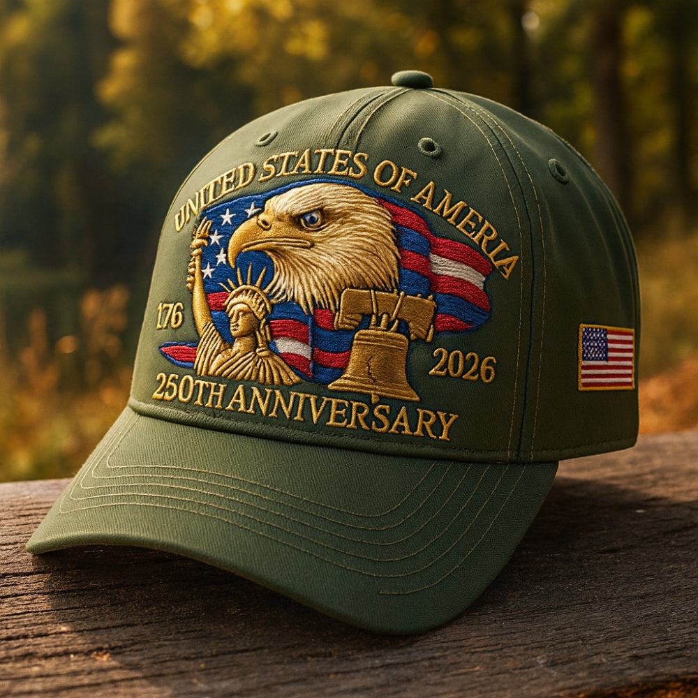 Men’s Baseball Cap Patriotic Eagle 250TH