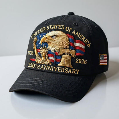 Men’s Baseball Cap Patriotic Eagle 250TH
