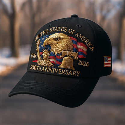 Men’s Baseball Cap Patriotic Eagle 250TH