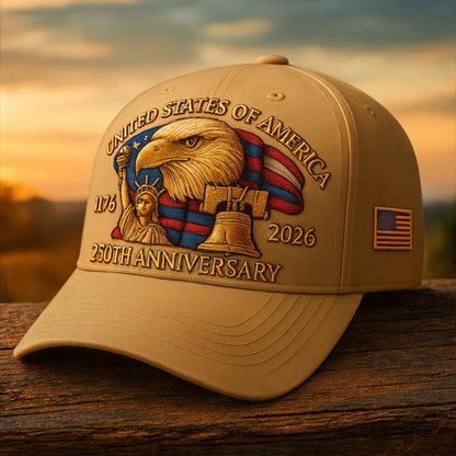 Men’s Baseball Cap Patriotic Eagle 250TH