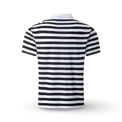 Men's Polo Shirt Striped Short Sleeve Summer