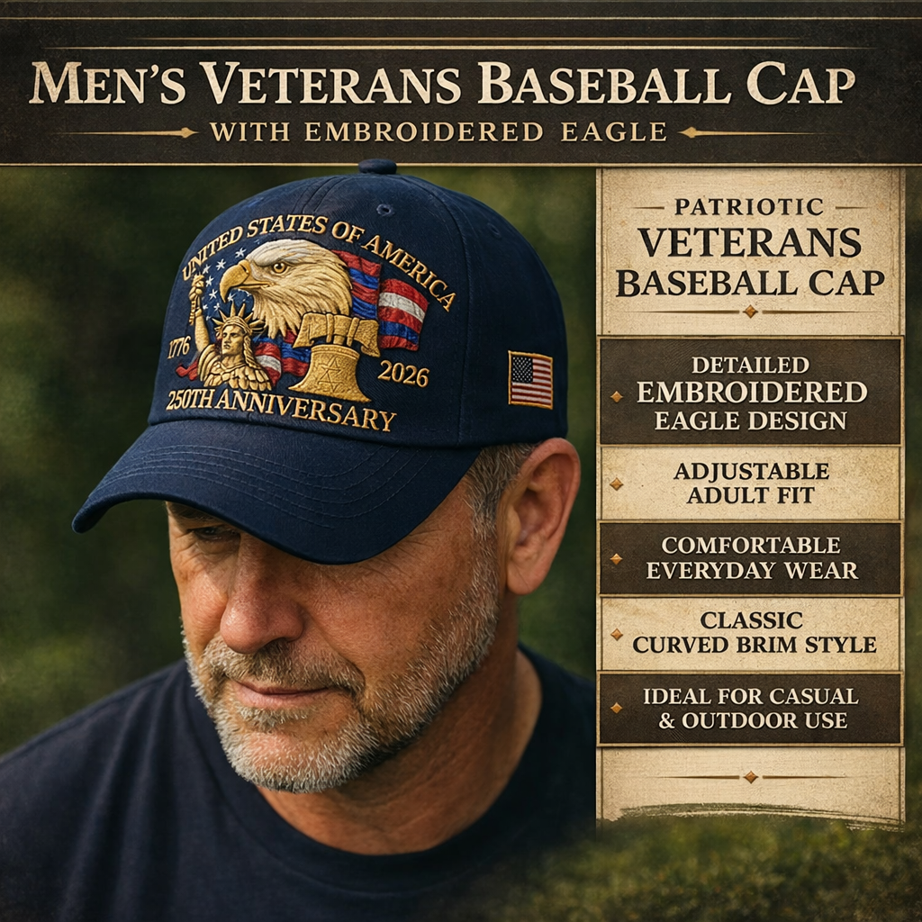 Men’s Baseball Cap Patriotic Eagle 250TH
