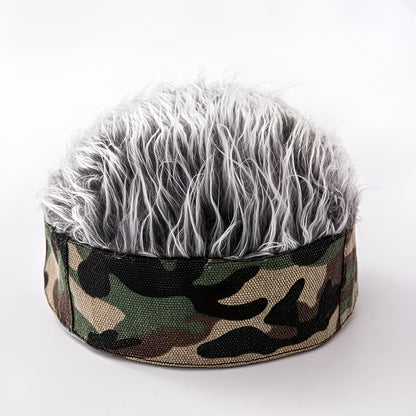 Men's Wig Hat Hairpiece Novelty Costume Hair