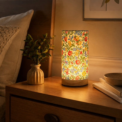 Modern Wooden Table Lamp USB Powered Bedside