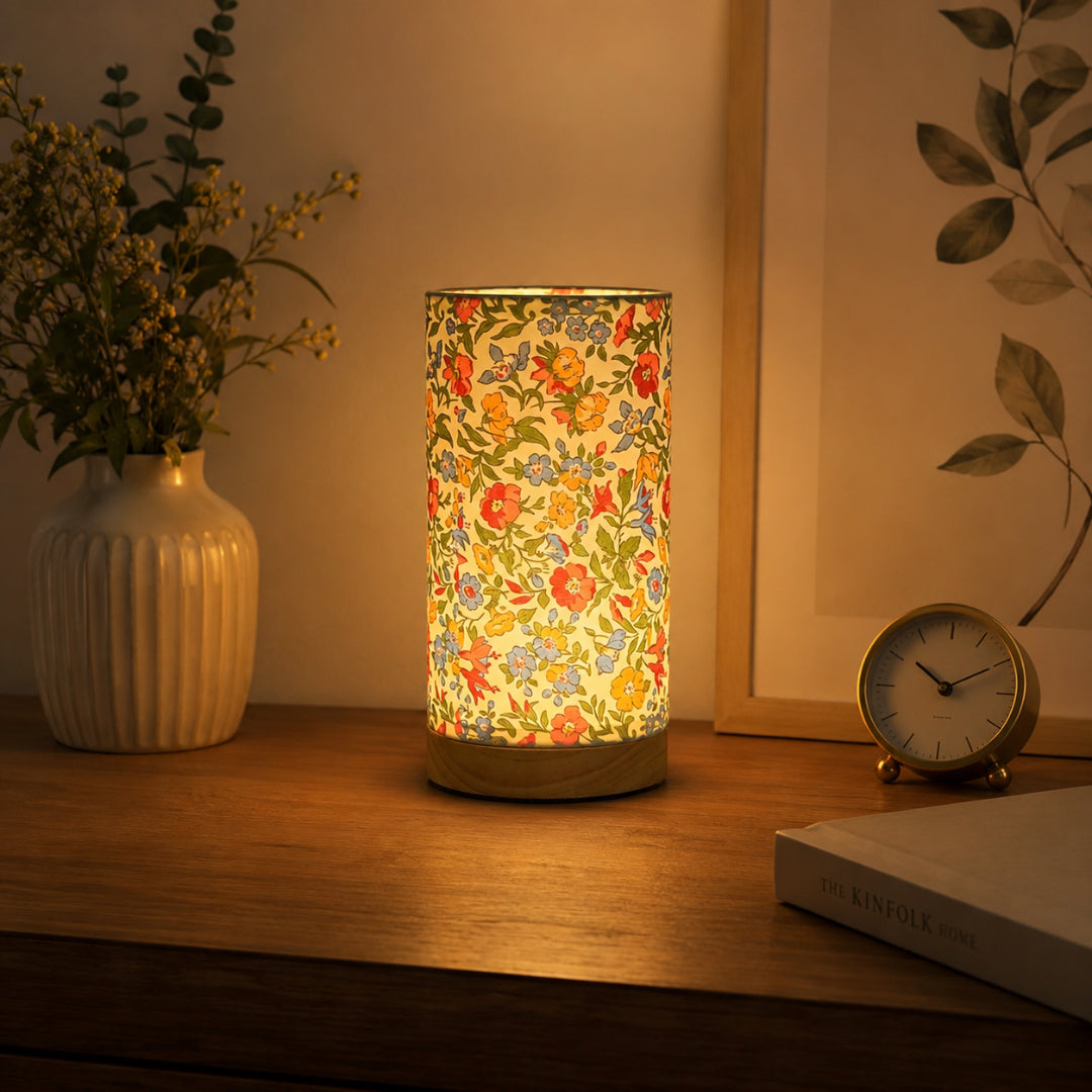 Modern Wooden Table Lamp USB Powered Bedside