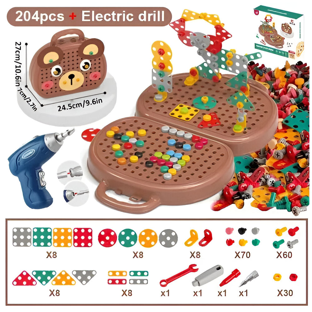 Kids Toy Montessori Building Set STEM