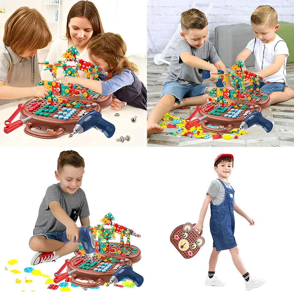 Kids Toy Montessori Building Set STEM