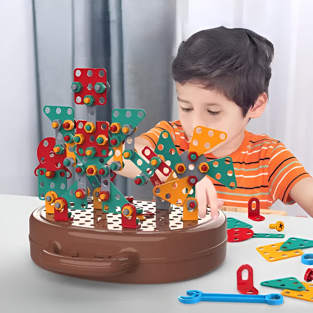 Kids Toy Montessori Building Set STEM