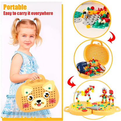 Kids Toy Montessori Building Set STEM